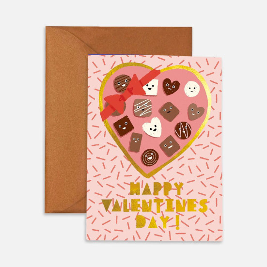 Box O Chocolates Card Love & Romance