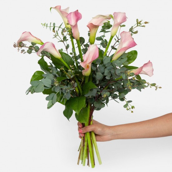 Soft Pink Calla Lily Bouquet New Baby