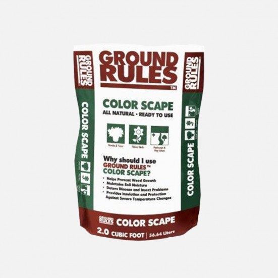 Ground Rules Color Scape Mulch - Brown Soil & Chemicals