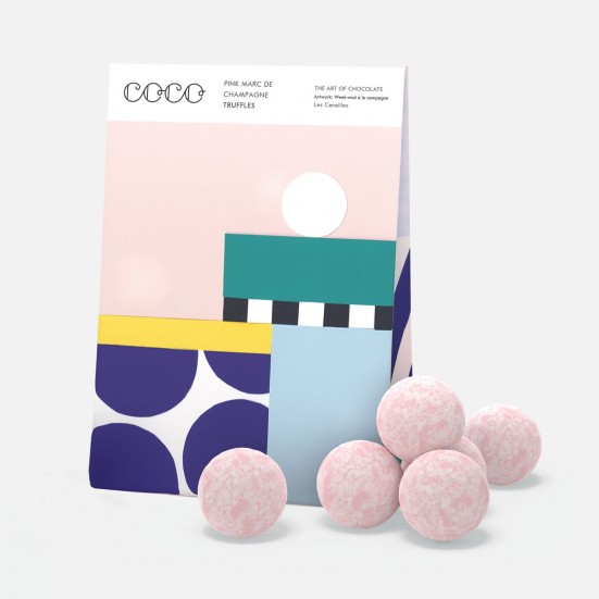 COCO Pink Marc de Champagne Truffles Just Because