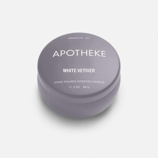 Apotheke White Vetiver Mini Tin Candle Featured