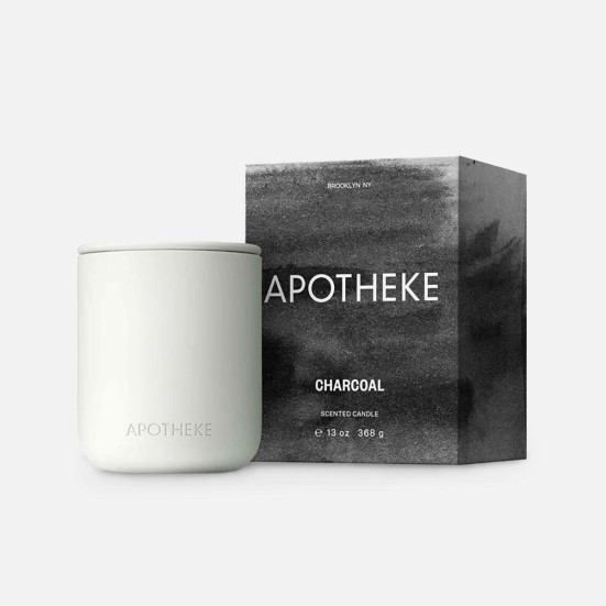 Apotheke Charcoal 2-Wick Ceramic Candle Home & Lifestyle
