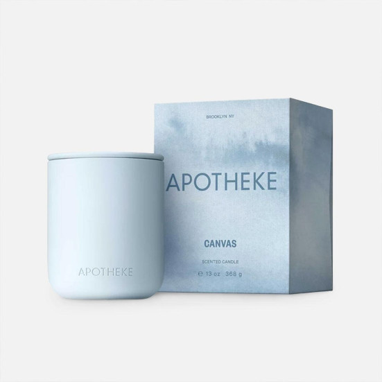 Apotheke Canvas 2-Wick Ceramic Candle Holiday Gifting