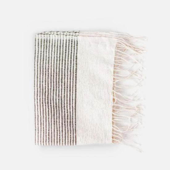 Creative Women Riviera Striped Cotton Grey Hand Towel Creative Women