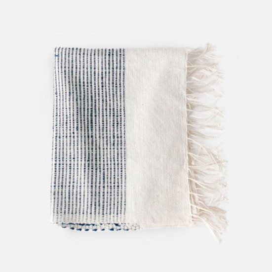 Creative Women Riviera Striped Cotton Navy Hand Towel Housewarming
