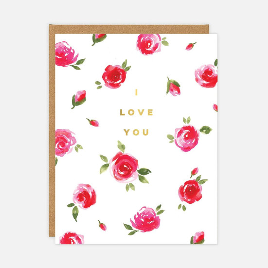 I Love You Roses Card Love & Romance