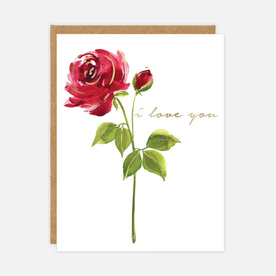 Red Rose Love Card Love & Romance