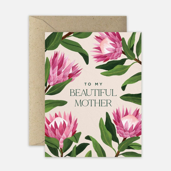 King Protea Beautiful Mother Card Greeting Cards