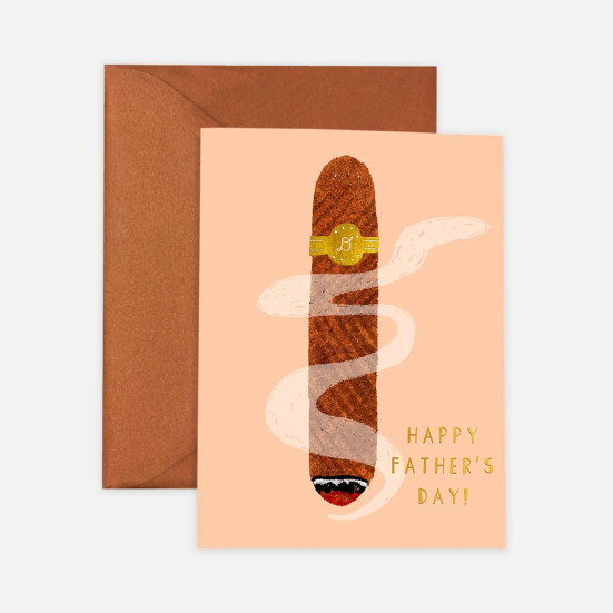 Cigar Father's Day Card Greeting Cards