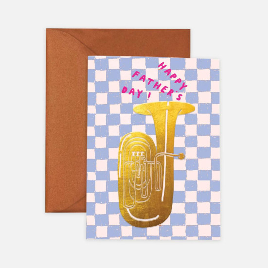Tuba For Dad Father's Day Card Greeting Cards