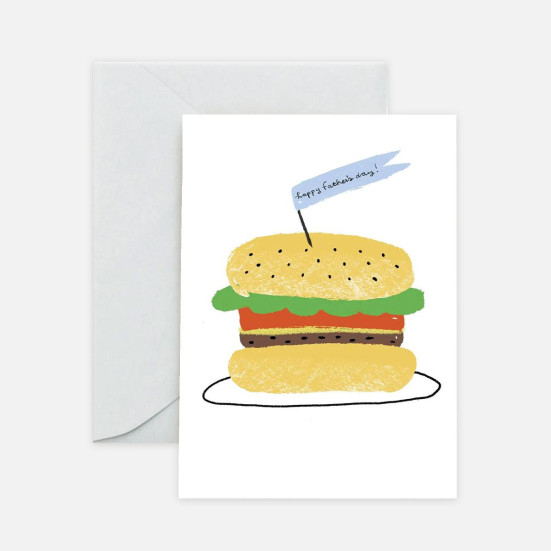 Burger For Dad Father's Day Card Greeting Cards