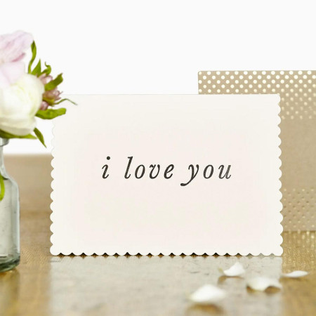 Luxe I Love You Card