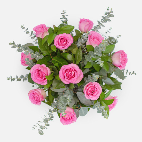 1-Dozen Pink Roses  Flowers for Mom