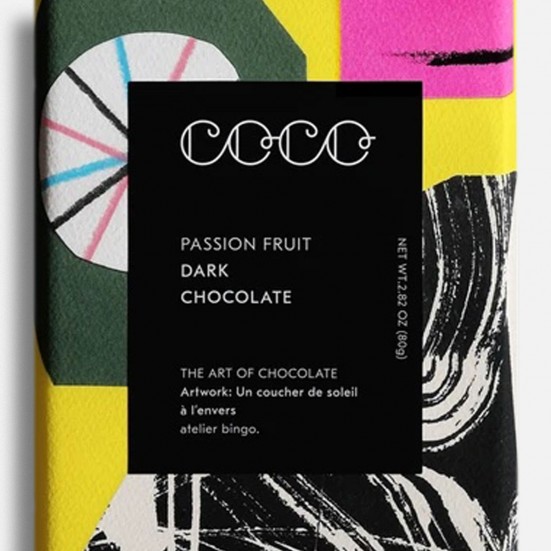 COCO Passion Fruit Dark Bar COCO Chocolatier