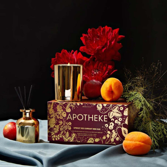 Apotheke Apricot Red Currant Mini Duo Set Candles