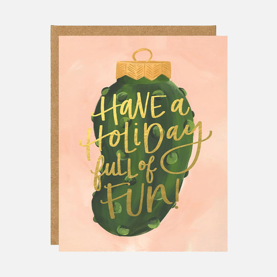 Holiday Pickle Card Thank You