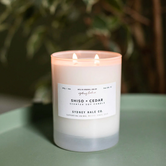 Sydney Hale Co. Shiso + Cedar Candle Holiday Gifting