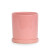 5'' Baby Pink Ceramic + Saucer